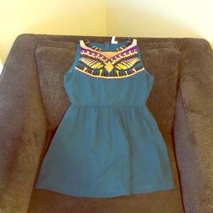 Teal Embellished Dress